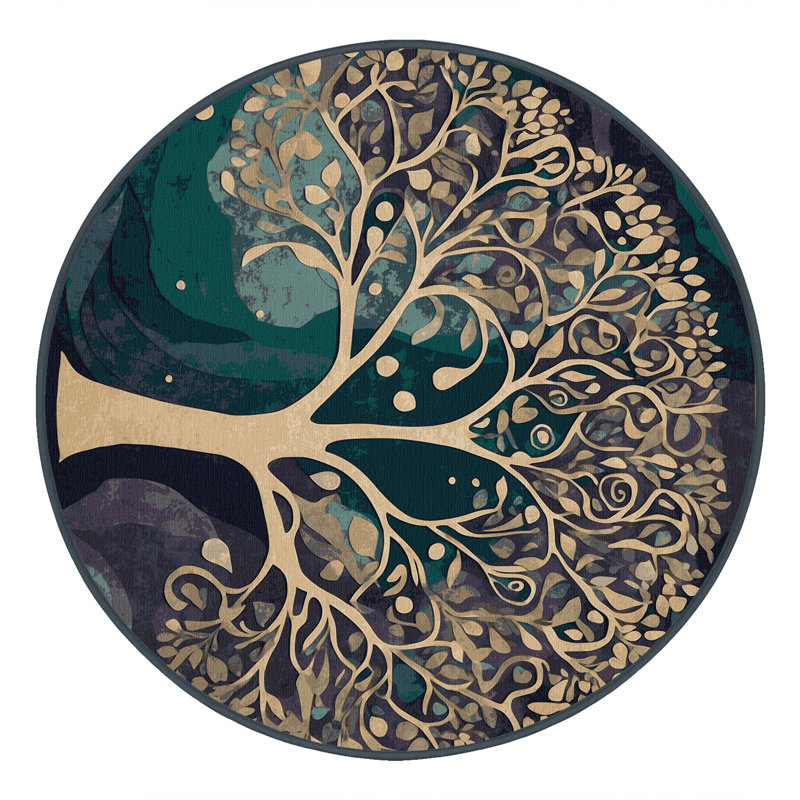 Galactic Greenery Rug, Round 6'