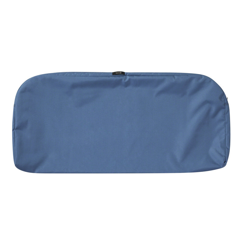 Jaylon Indoor/Outdoor Cushion Cover, 3" H x 48" W x 18" D, Empire Blue Velvet