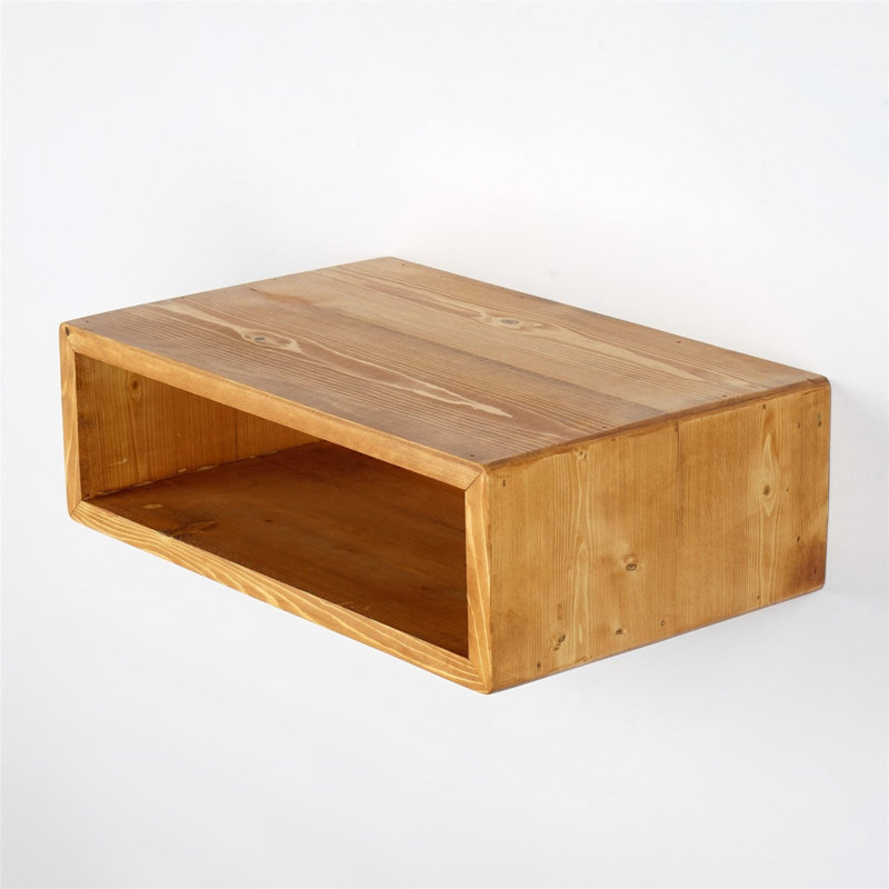 2 Piece Solid Wood Accent Shelf
