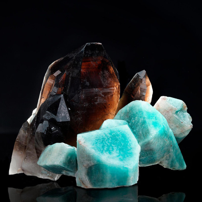 Smoky Quartz and Amazonite