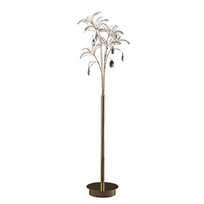 160cm Novelty Floor Lamp, Brass