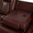 Rad Brown Breathing Leather Living Room Recliner Sofa Set, with USB charging