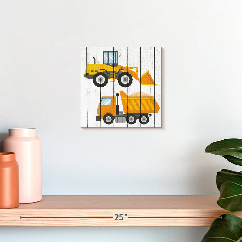 Tracteur et camions I, H 10 po x l 10 po
