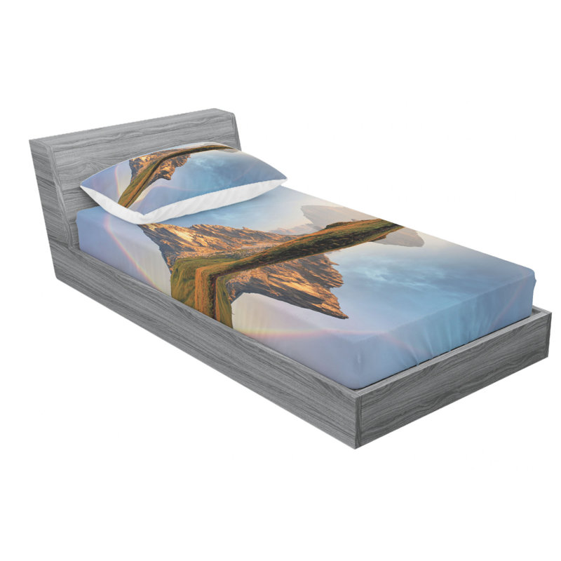 Microfiber Sheet Set, Twin Sheet Set with Fitted Sheet
