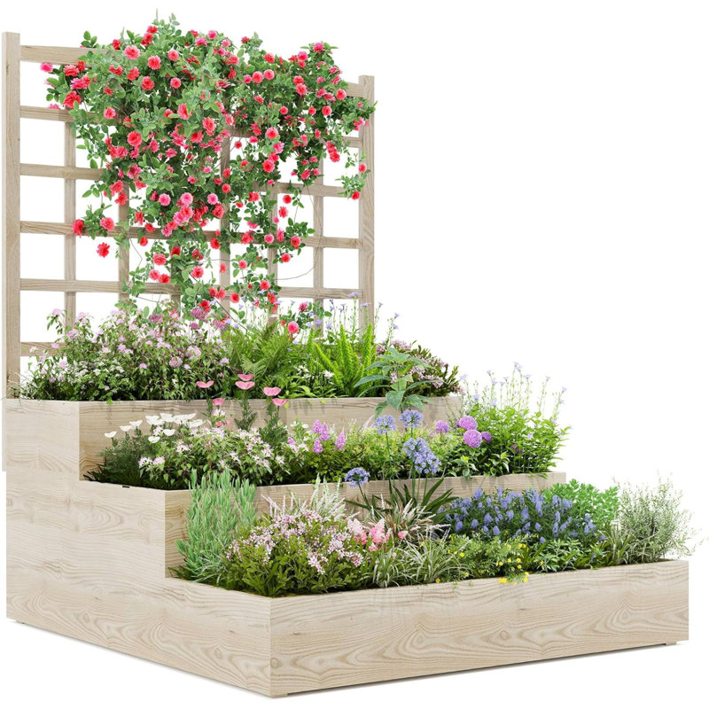 Wood Raised Garden Bed