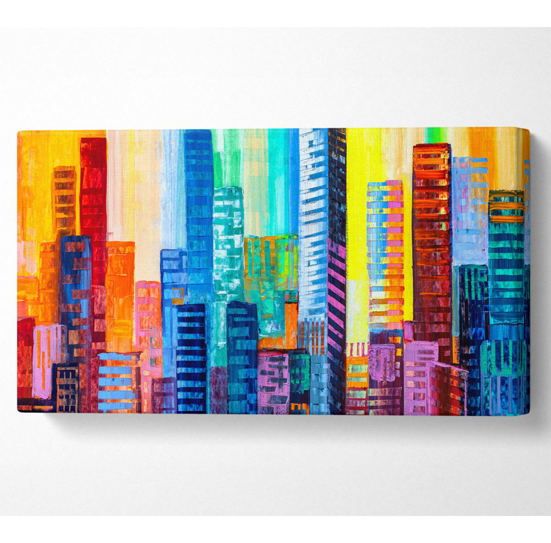 City Blocks Of Colour - Kunstdrucke auf Leinwand