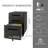 3-Drawer Metal File Cabinet With  Lock And  Casters-126291181