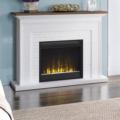 Ellington Circle 47.38'' W Electric Fireplace & Mantel Package with 4600 BTU