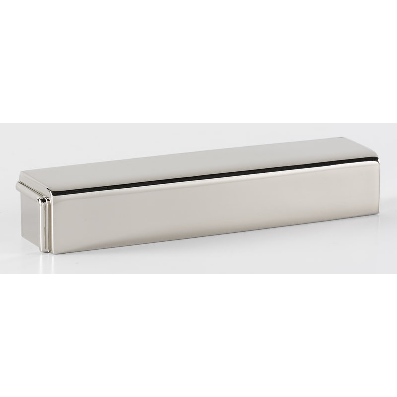 Cube Cup / Bin Pull, Polished Nickel