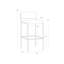 Mori Upholstered Stool with Metal Frame