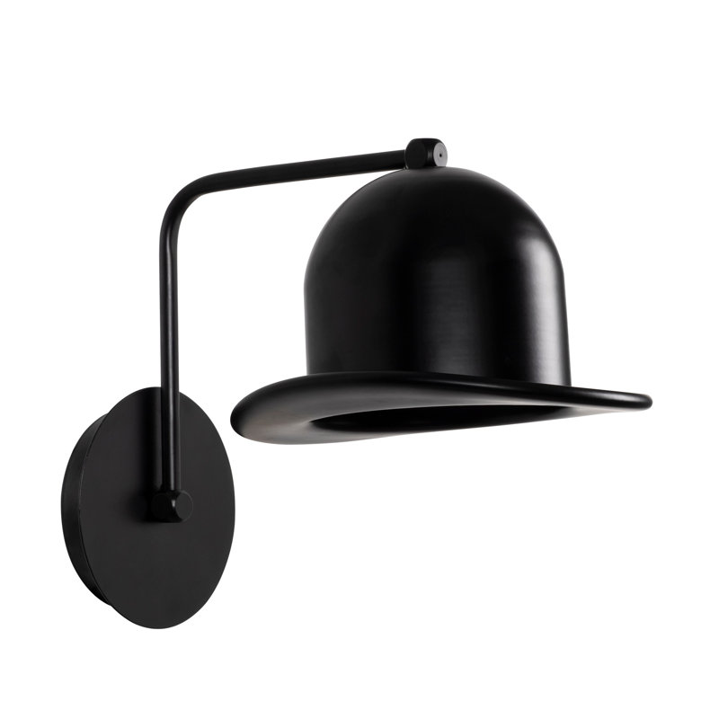 Modern Black Wall Lamp, Industrial Design, 11.8 x 9.8 x 11.0 inches | Durable Metal Body, E27 Socket (Max 40W) | Stylish Scandinavian Home Lighting, Perfect for Living Room & Bedroom Decor, IP20 Rated