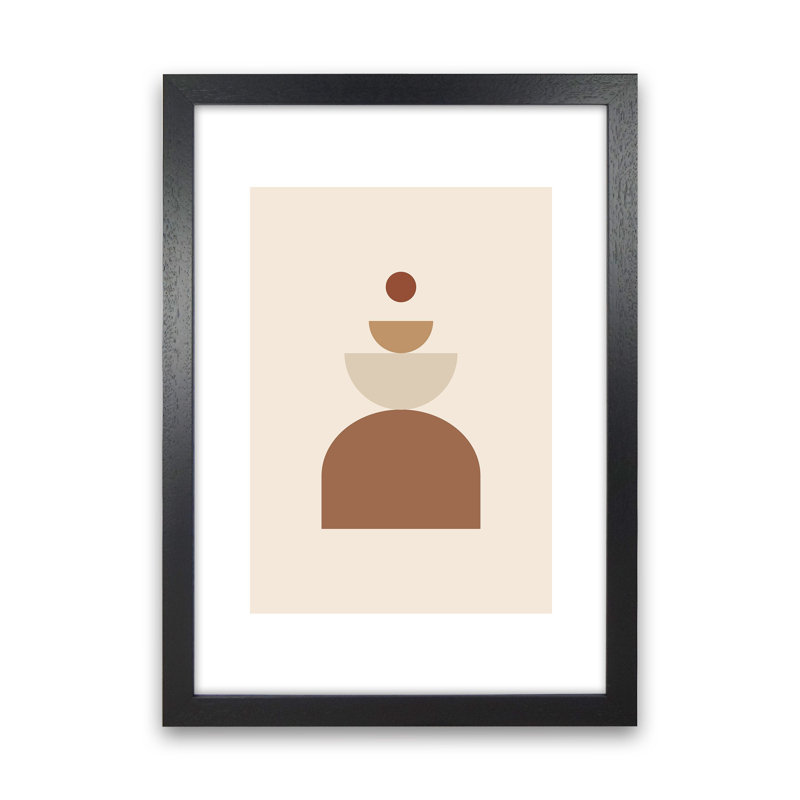 Mica Sand N23 by Pixy Paper - Print, 42cm H x 29.7cm W x 3cm D, Black Framed