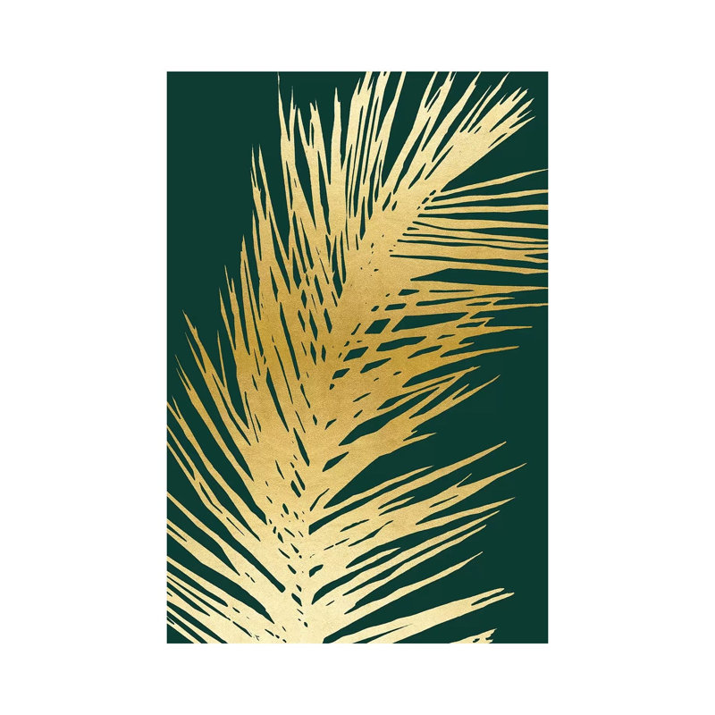 Emerald Palm II by Natalie Carpentieri - Print on Canvas, Wrapped Canvas, 66.04 cm H x 45.72 cm W x 1.91 cm D