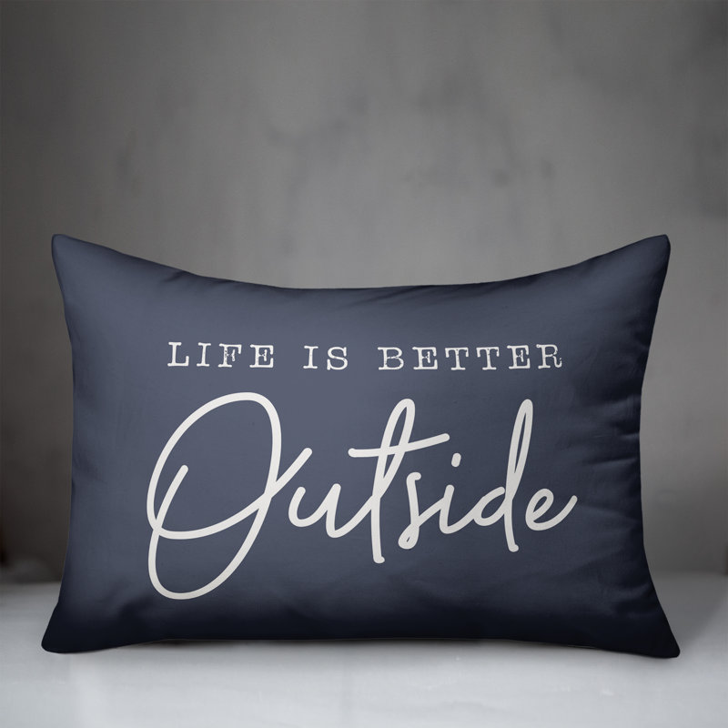 Housse de coussin rectangulaire d'extérieur Better Insert 17, Bleu