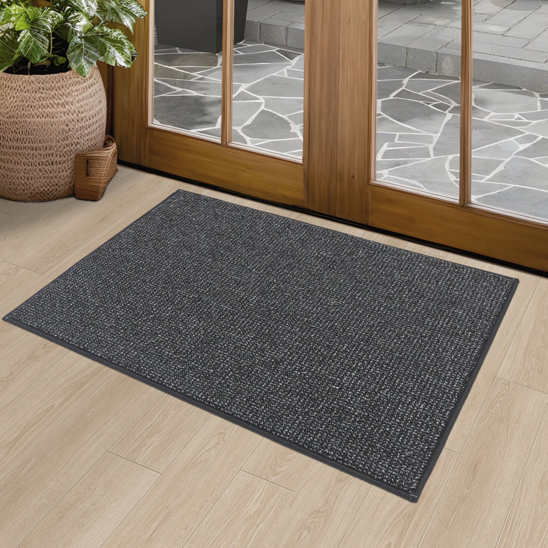 Paillasson Bukvice, L 20 po x L 32 po, Gris foncé