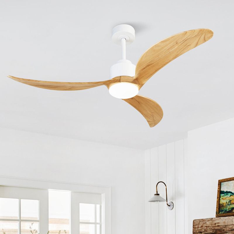 52"  Ceiling Fan With Dimmable LED Light Remote Control
