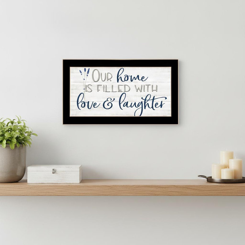 Our Home Black Framed Print Wall Art