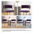 Christal 2 Piece Velvet Upholstered Dining Chair Set with Tufted Curved Weaved Back and Metal Legs-1350105841