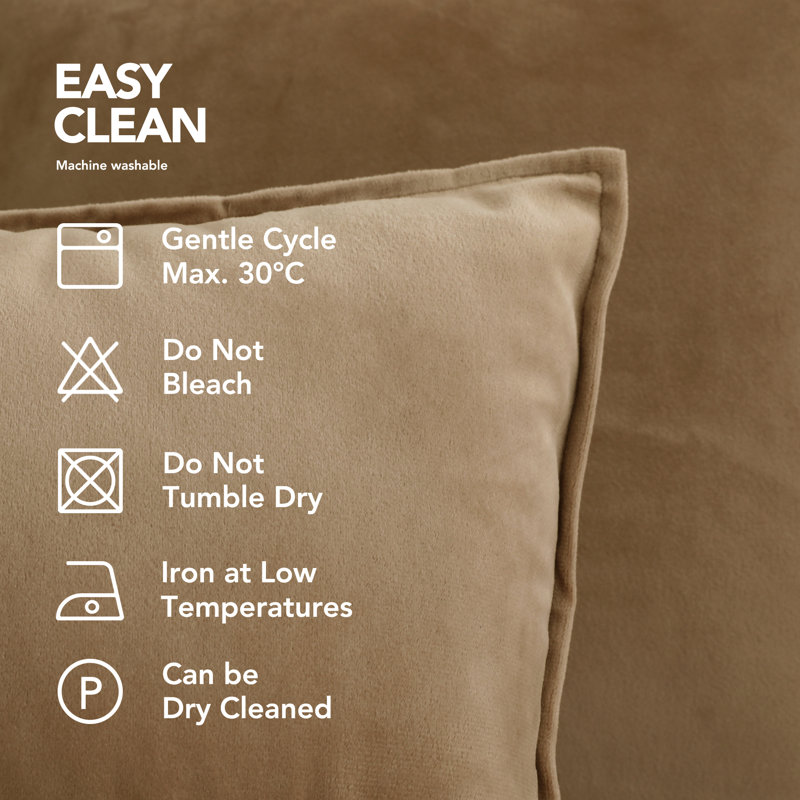 Fritch Square Cushion Cover, 65cm H x 65cm W x 1cm D, Tobacco Brown