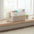 Large Blanket & Toy Storage Basket, White & Brown Woven Style, Living Room & Bedroom Organizer-321844545