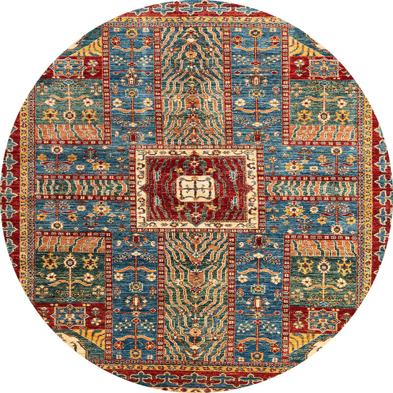 Tapis abstrait moderne 684, Rond 7 pi