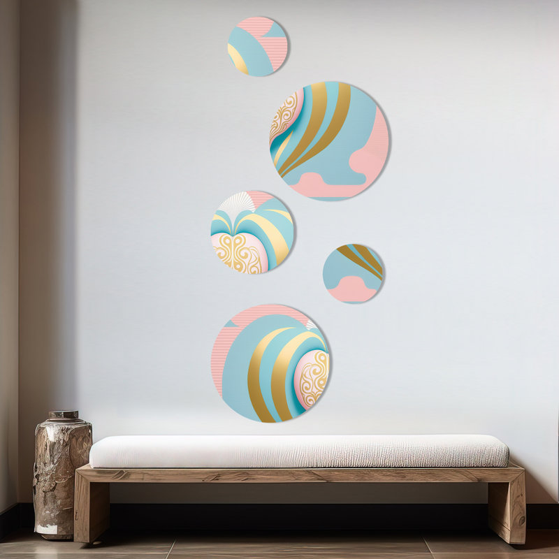 Abstract Wall Decor on Metal