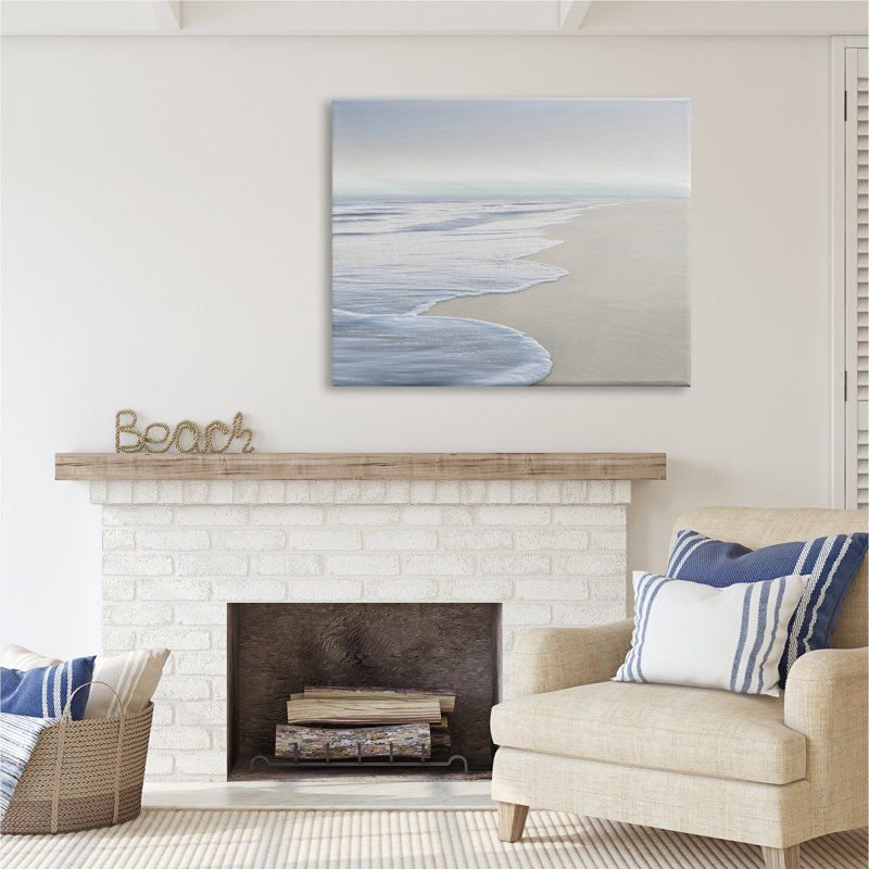 «Stupell Industries Foamy Beach Waves», art mural sur toile par Maggie Olsen, H 36 po x l 48 po x P 1,5 po, Toile tendue