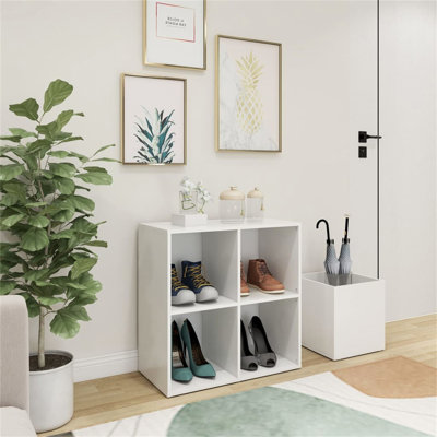 4 Pair Solid Wood Shoe Rack