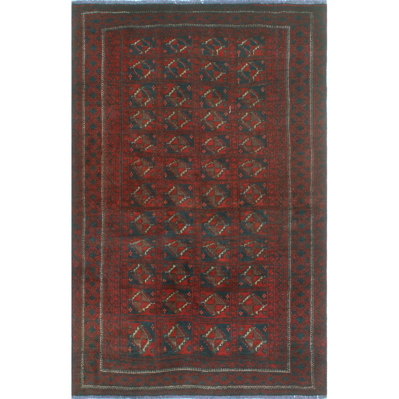 One-of-a-Kind 3'9" X 5'10" 1980s Wool Area Rug in