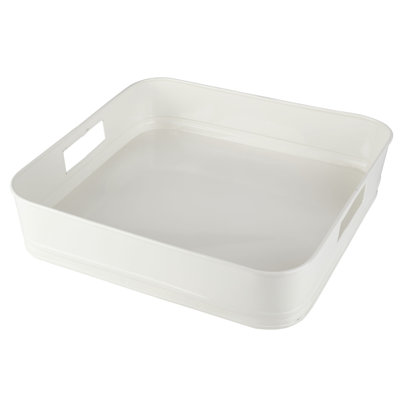 Towle Living 14-In White Square Tray