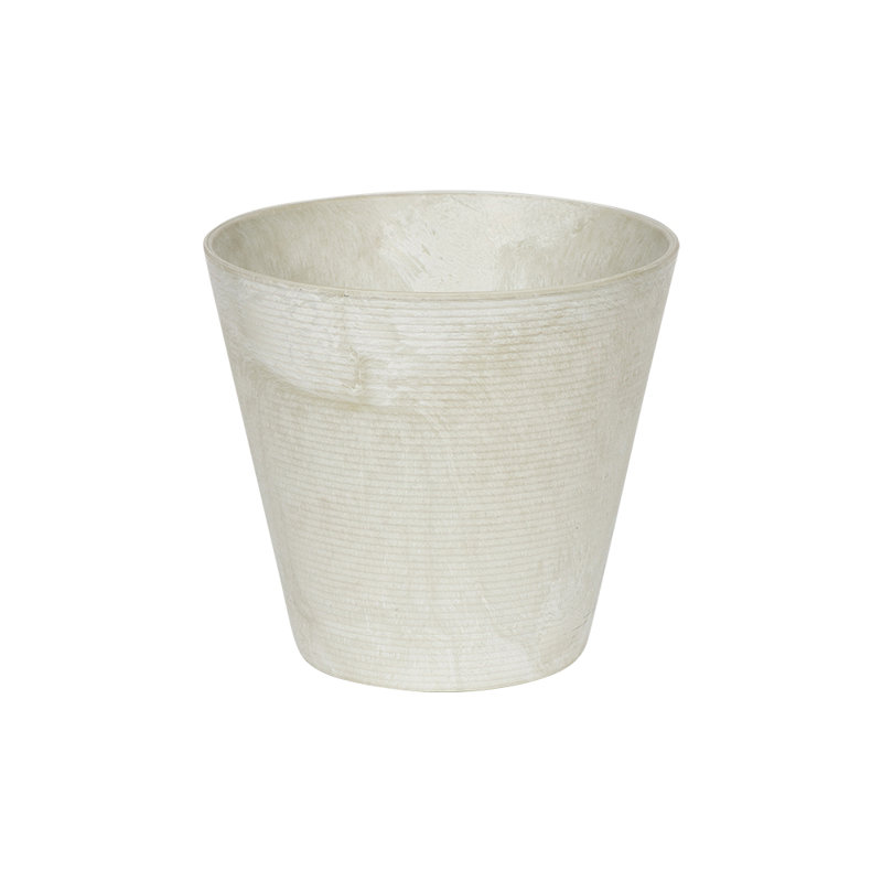 Pot à fleurs en résine Carreras, Menthe, H 11,5 po x l 12,5 po x P 12,5 po