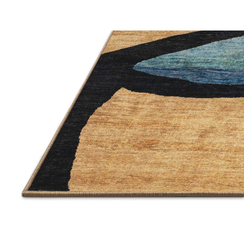 Abstract Indoor Rug, Rectangle 2' x 4'