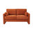 58.66'' 2-Seater High Knit Fabric Sofa with Toss Pillows – Solid Wood Frame 600 Lbs Capacity for Living Rooms, Apartments, Office-528094125