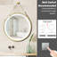 Adwaith Metal Flat Wall Mirror-2075971115-2075971117