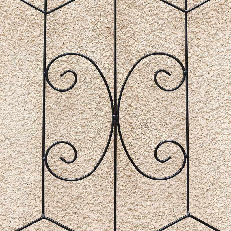 Ensemble de 2 treillis de jardin en métal 71 po x 19,7 po
