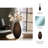 Glam Ribbed Glass Vase with Modern Silhouette and Textured Design for Elegant Decorative Accent-1311814300