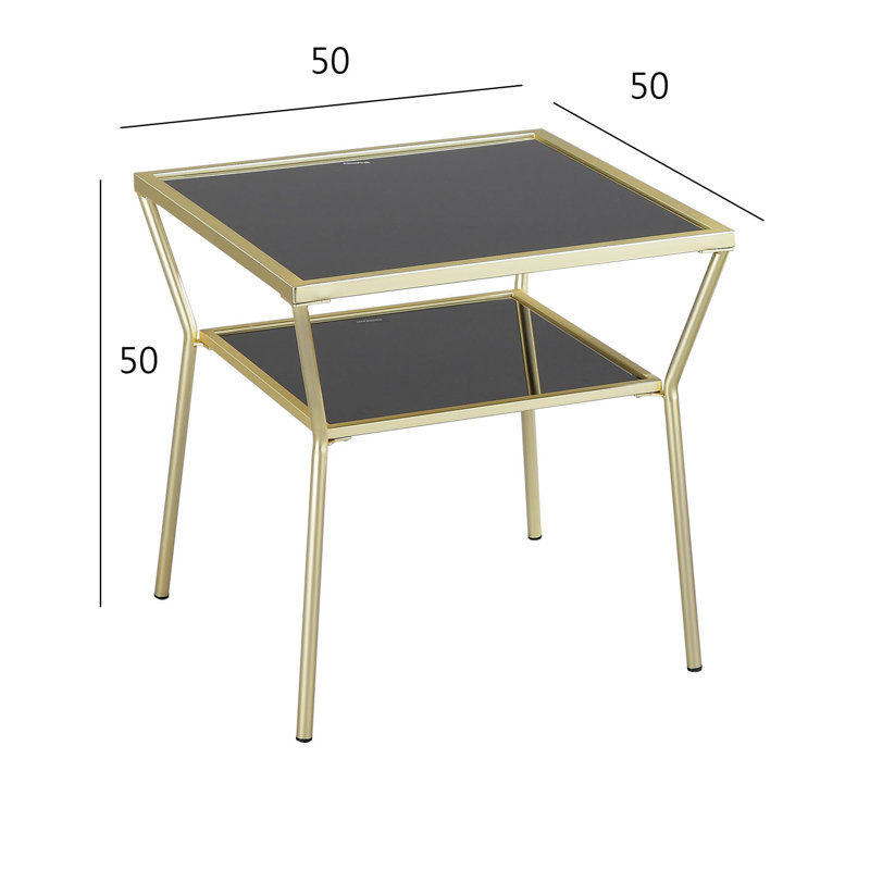 Glass Top End Table