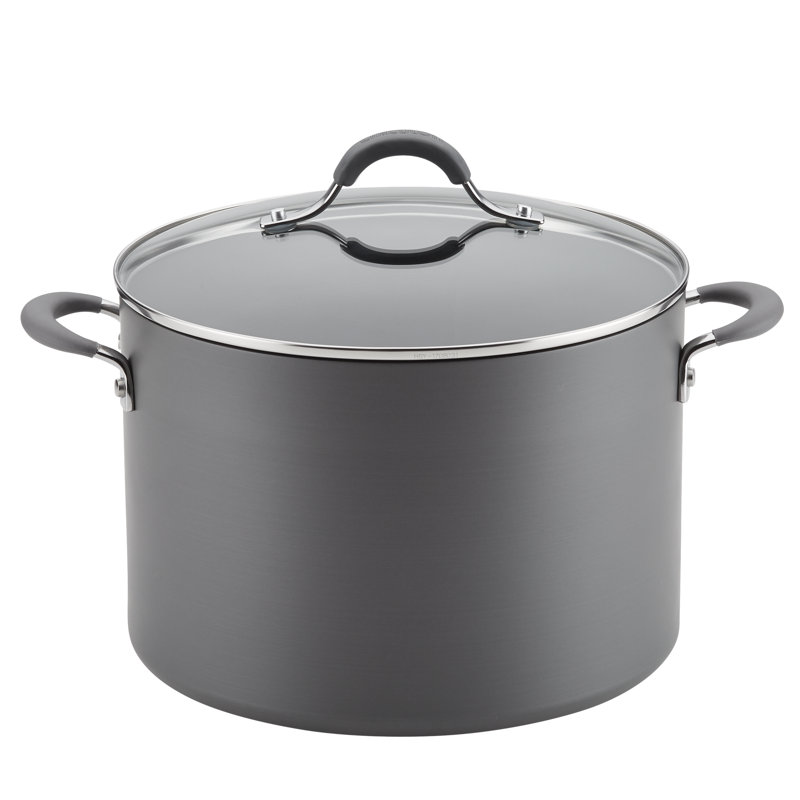 Radiance Hard-Anodized Aluminum Nonstick Wide Stockpot, 10.0