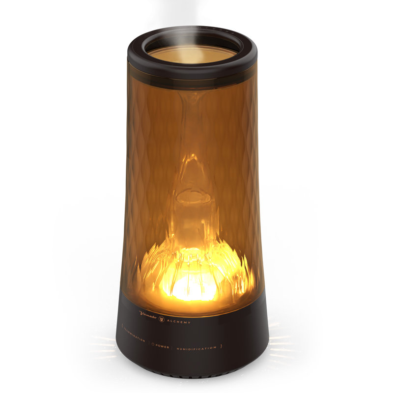 Lucerna Black and Amber Ultrasonic Humidifier with Ambient Light