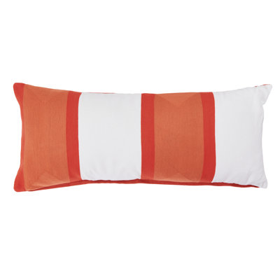 Striped Rectangular Lumbar Cushion Cushion With Filling
