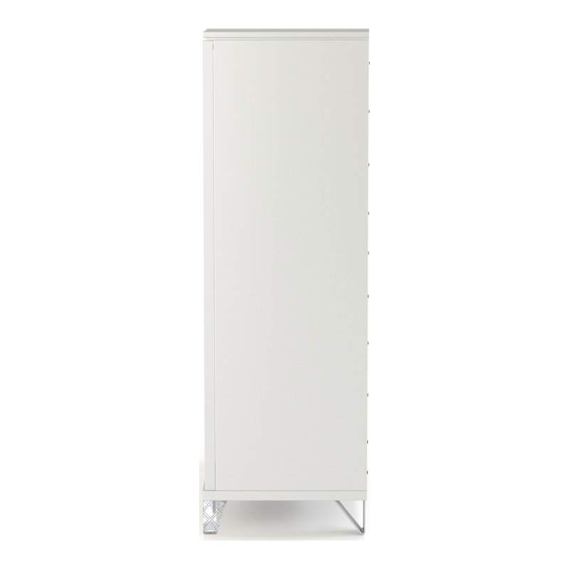 Ensemble de chambre à coucher 6 pièces Waldrup, Grand, Blanc