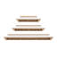 Ensemble de 3 tablettes flottantes Sadie blanches, 1 de chaque taille : 18 po, 24 po et 36 po.-124918914