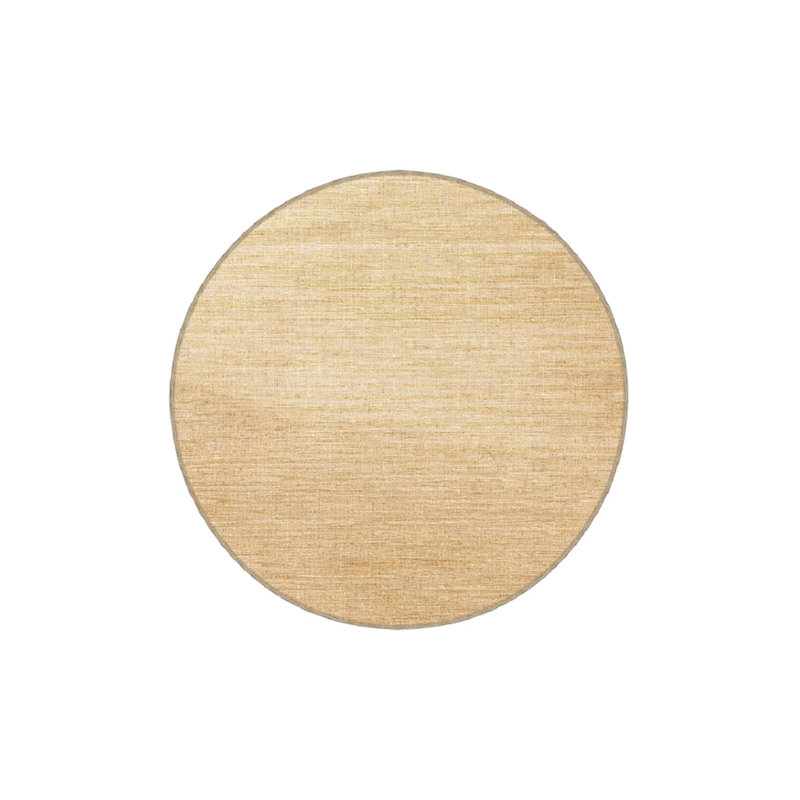 Tapis tissé lavable à la machine, Sous-tapis rond 3 pi 3 po inclus