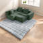 Comfortable Velvet Sectionals, Modern L Shape With Movable Ottoman For Home