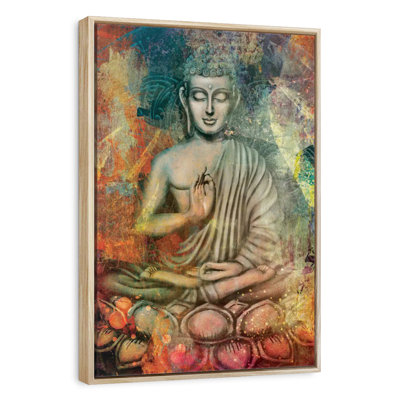 Sitting Buddha In Colours