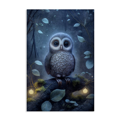 «Mystic Owl in Nature», art mural sur toile par The Dutch Lady