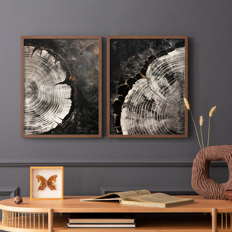 ABSTRACT Series CCXLIV - Reproduction encadrée de qualité supérieure - prête à être accrochée - aucun clou requis - aucun clou requis