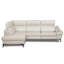 Genuine Leather Reclining Corner Sofa with Adjustable Headrests and Adjustable Armrest and Storage-449599724-449599726