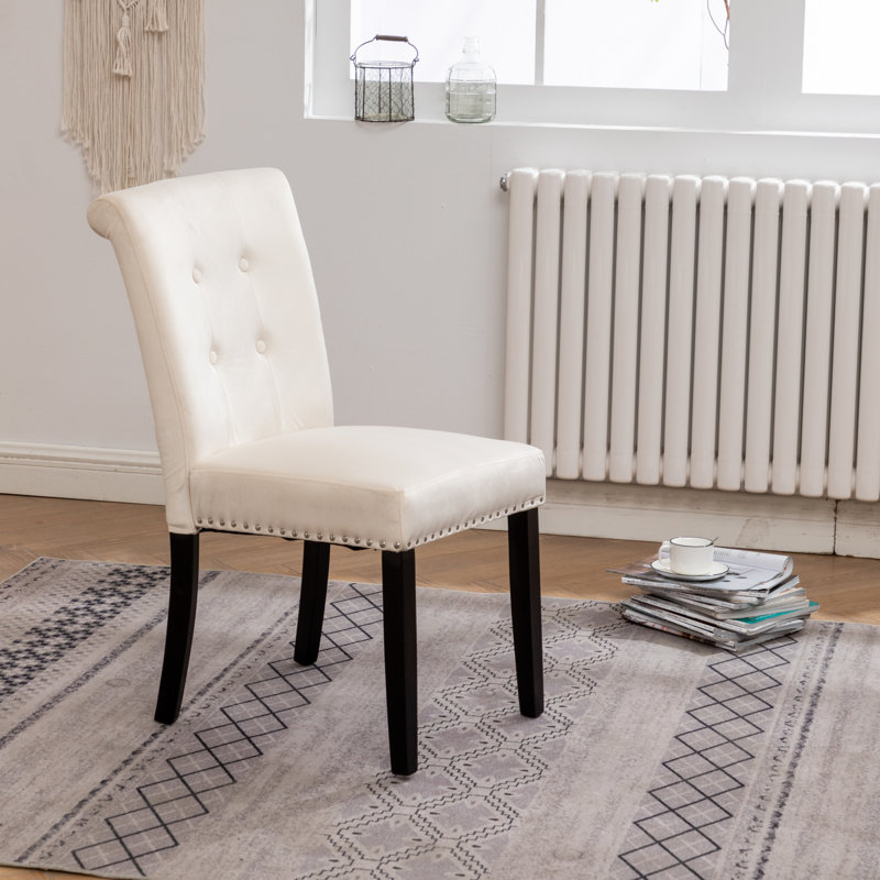Chaise d'appoint rembourrée Mitt, Beige