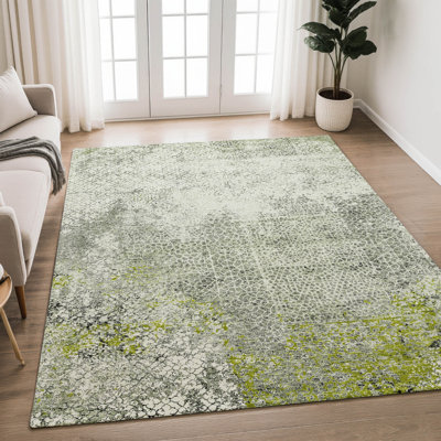Tapis moderne lavable à la machine intérieur / extérieur ACN2743